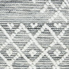 Nourison Machine Washable Series 3 SR302 Grey/Ivory Area Rug by Nicole Curtis Swatch Image