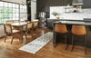 Nourison Machine Washable Series 3 SR302 Grey/Ivory Area Rug by Nicole Curtis Corner Image