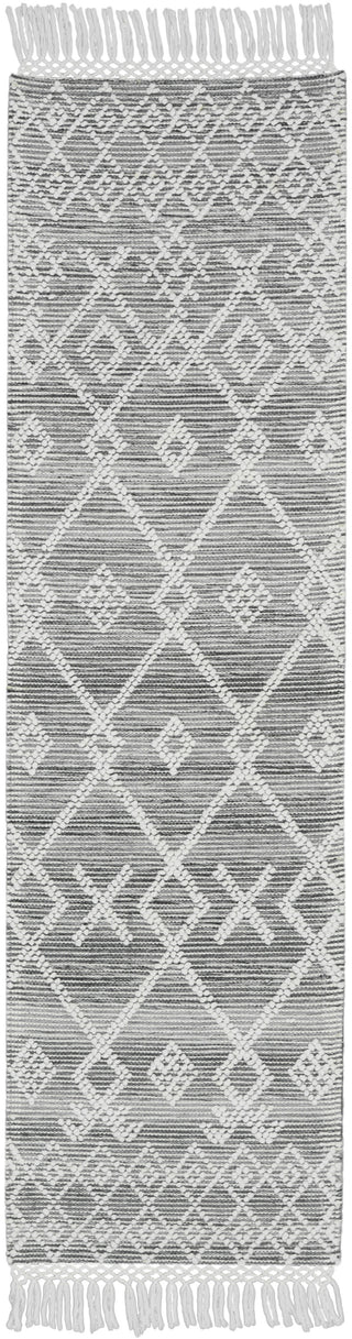 Nourison Machine Washable Series 3 SR302 Grey/Ivory Area Rug by Nicole Curtis Main Image