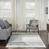 Nourison Machine Washable Series 3 SR303 Grey/Ivory Area Rug by Nicole Curtis Room Image Feature