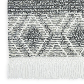 Nourison Machine Washable Series 3 SR303 Grey/Ivory Area Rug by Nicole Curtis Texture Image
