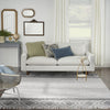 Nourison Machine Washable Series 3 SR303 Grey/Ivory Area Rug by Nicole Curtis Room Image Feature