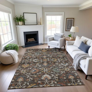 Dalyn Silk Road SR4 Chocolate Area Rug Lifestyle Image Feature