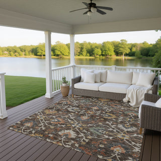 Dalyn Silk Road SR4 Chocolate Area Rug Outdoor Lifestyle Image Feature