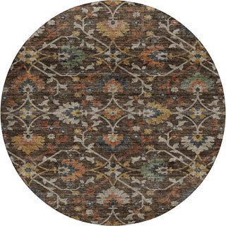 Dalyn Silk Road SR4 Chocolate Area Rug Round Main Image