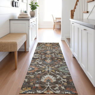 Dalyn Silk Road SR4 Chocolate Area Rug Runner Lifestyle Image Feature