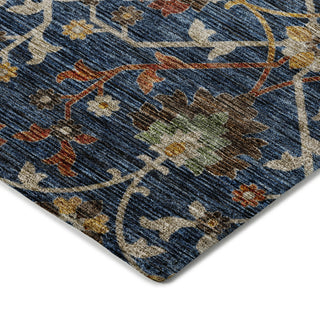 Dalyn Silk Road SR4 Navy Area Rug Corner Image