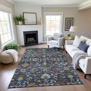 Dalyn Silk Road SR4 Navy Area Rug Lifestyle Image Feature