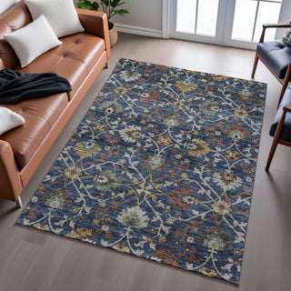 Dalyn Silk Road SR4 Navy Area Rug Lifestyle Image Feature