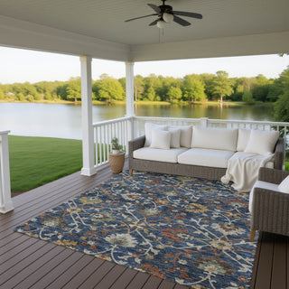 Dalyn Silk Road SR4 Navy Area Rug Outdoor Lifestyle Image Feature