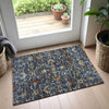 Dalyn Silk Road SR4 Navy Area Rug Scatter Lifestyle Image Feature