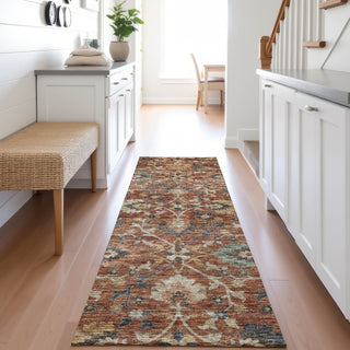 Dalyn Silk Road SR4 Paprika Area Rug Runner Lifestyle Image Feature