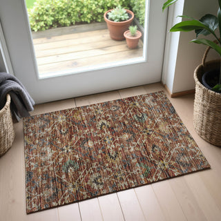 Dalyn Silk Road SR4 Paprika Area Rug Scatter Lifestyle Image Feature