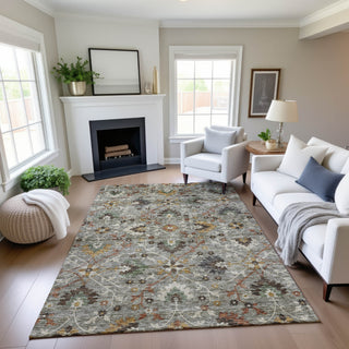 Dalyn Silk Road SR4 Pewter Area Rug Lifestyle Image Feature