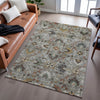 Dalyn Silk Road SR4 Pewter Area Rug Lifestyle Image Feature