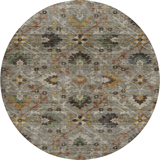Dalyn Silk Road SR4 Pewter Area Rug Round Main Image