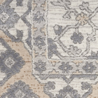 Nourison Series 4 SR401 Cream Grey Area Rug by Nicole Curtis Swatch Image