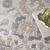 Nourison Series 4 SR401 Cream Grey Area Rug by Nicole Curtis Corner Image