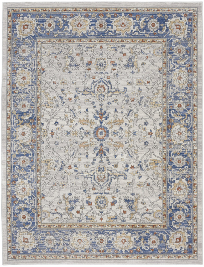 Nourison Series 4 SR402 Cream Blue Area Rug main image