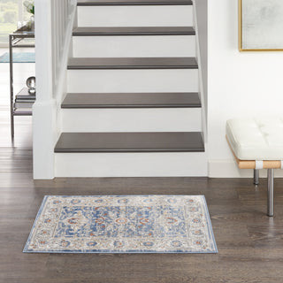 Nourison NICOLE CURTIS SER 4 SR402 LIGHT BLUE GREY Corner Image