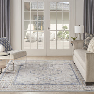 Nourison NICOLE CURTIS SER 4 SR403 GREY BLUE Room Image Feature