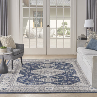 Nourison NICOLE CURTIS SER 4 SR403 GREY NAVY Room Image Feature