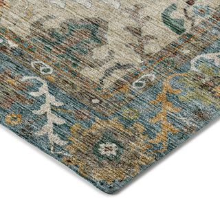 Dalyn Silk Road SR5 Aqua Area Rug Corner Image