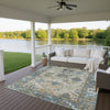 Dalyn Silk Road SR5 Aqua Area Rug Outdoor Lifestyle Image Feature