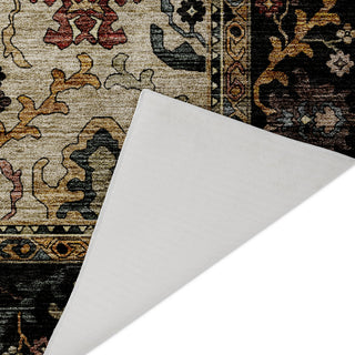 Dalyn Silk Road SR5 Black Area Rug Backing Image