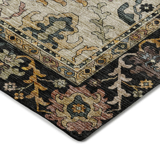 Dalyn Silk Road SR5 Black Area Rug Corner Image