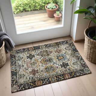 Dalyn Silk Road SR5 Black Area Rug Scatter Lifestyle Image Feature