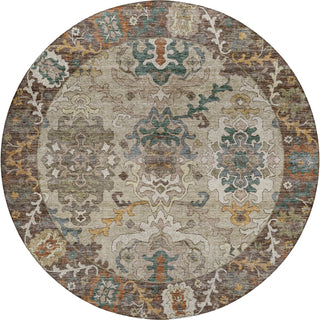 Dalyn Silk Road SR5 Chocolate Area Rug Round Main Image