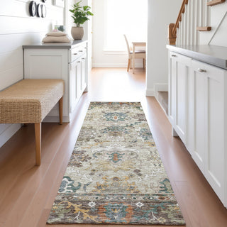 Dalyn Silk Road SR5 Chocolate Area Rug Runner Lifestyle Image Feature