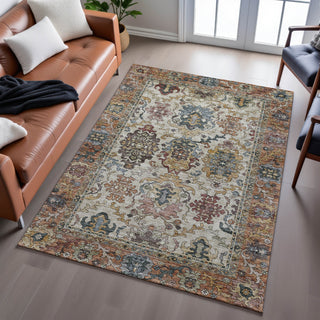 Dalyn Silk Road SR5 Copper Area Rug Lifestyle Image Feature