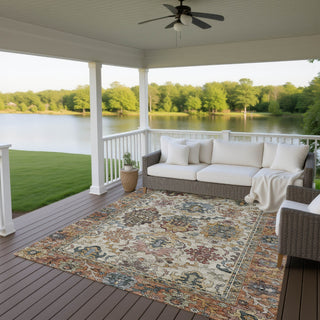 Dalyn Silk Road SR5 Copper Area Rug Outdoor Lifestyle Image Feature