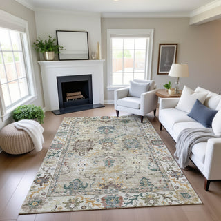 Dalyn Silk Road SR5 Putty Area Rug Lifestyle Image Feature