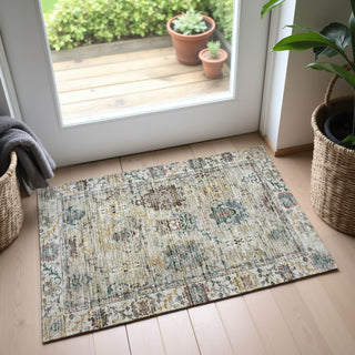 Dalyn Silk Road SR5 Putty Area Rug Scatter Lifestyle Image Feature