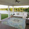 Dalyn Silk Road SR6 Aqua Area Rug Outdoor Lifestyle Image Feature