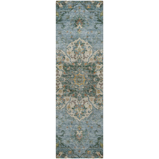 Dalyn Silk Road SR6 Aqua Area Rug Runner Main Image