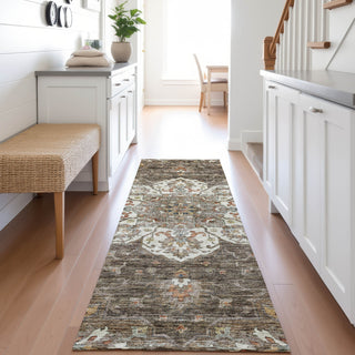 Dalyn Silk Road SR6 Chocolate Area Rug Runner Lifestyle Image Feature