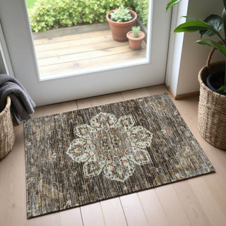 Dalyn Silk Road SR6 Chocolate Area Rug Scatter Lifestyle Image Feature