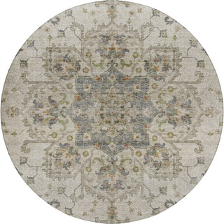 Dalyn Silk Road SR6 Ivory Area Rug Round Main Image