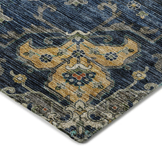 Dalyn Silk Road SR6 Navy Area Rug Corner Image