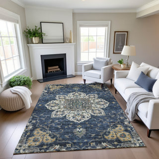 Dalyn Silk Road SR6 Navy Area Rug Lifestyle Image Feature