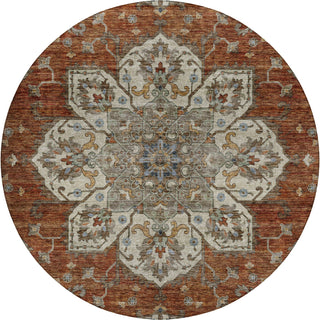 Dalyn Silk Road SR6 Paprika Area Rug Round Main Image
