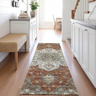 Dalyn Silk Road SR6 Paprika Area Rug Runner Lifestyle Image Feature