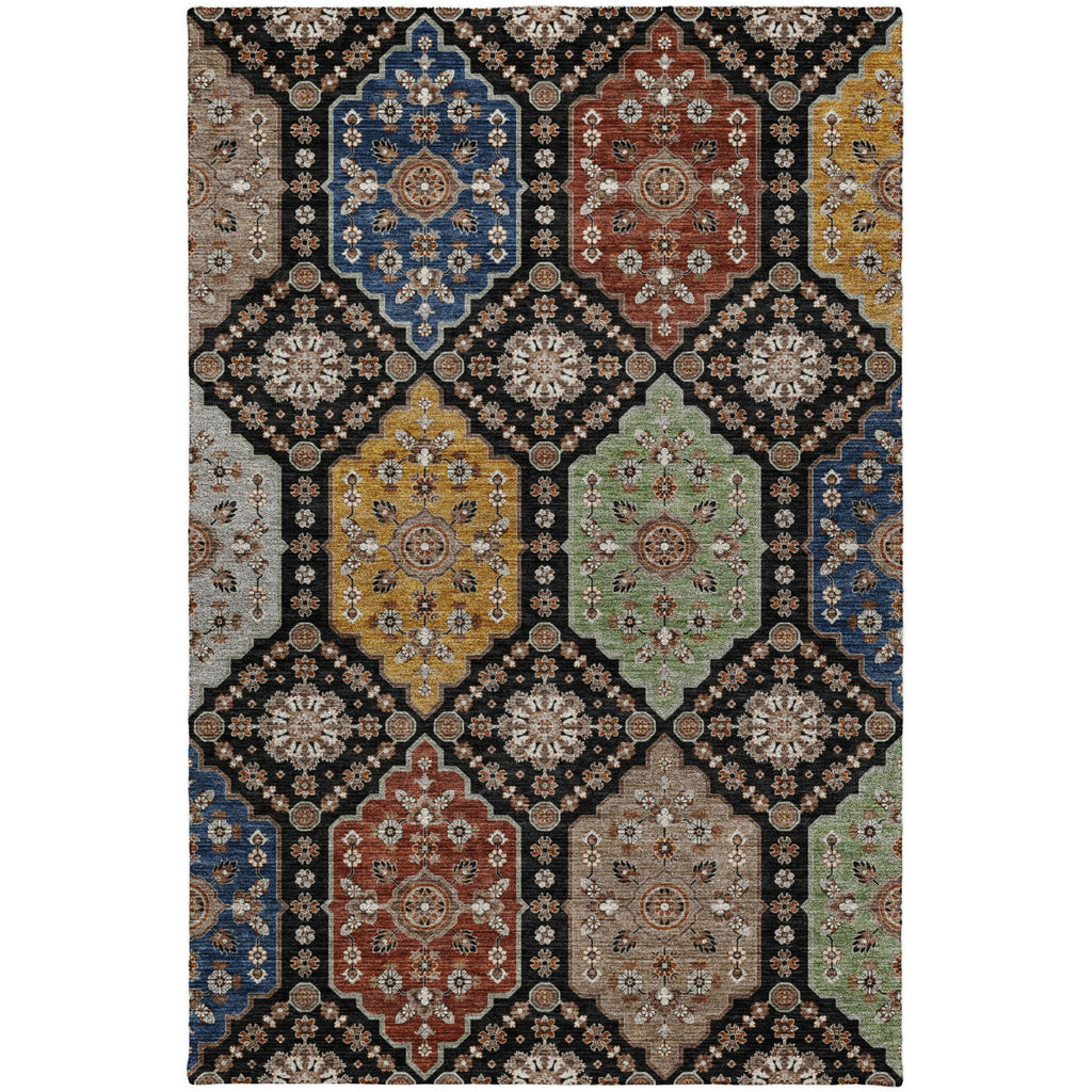 Dalyn Silk Road SR7 Black Area Rug main image