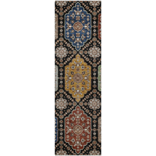 Dalyn Silk Road SR7 Black Area Rug Runner Main Image