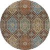 Dalyn Silk Road SR7 Chocolate Area Rug Round Main Image