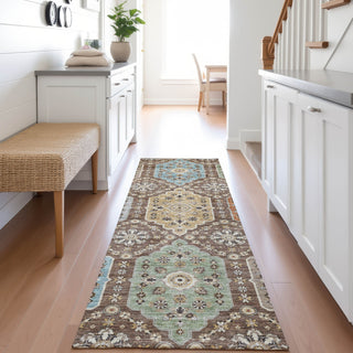 Dalyn Silk Road SR7 Chocolate Area Rug Runner Lifestyle Image Feature